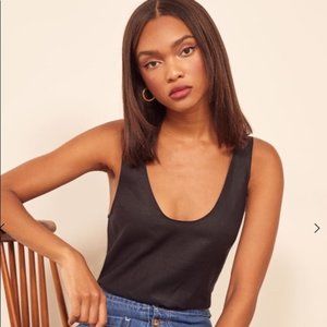 Black Linen Lyle Top